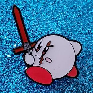 Kylo Ren x Kirby Mashup Crossover Star Wars Small Hard Enamel Pin